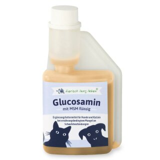 Glucosamin mit MSM flüssig für Hund & Katze 250 ml