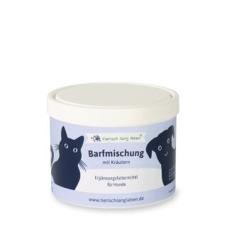 Barfmischung mit Kräutern Pulver 250 g für Hund