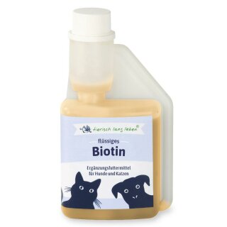 Fl&uuml;ssiges Biotin 250 ml f&uuml;r Hund &amp; Katze
